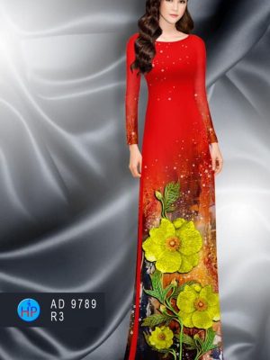 Vải áo dài hoa in 3D kiểu mới AD 9789 24 1597220136 714 Vai ao dai hoa in 3D kieu moi AD 9789
