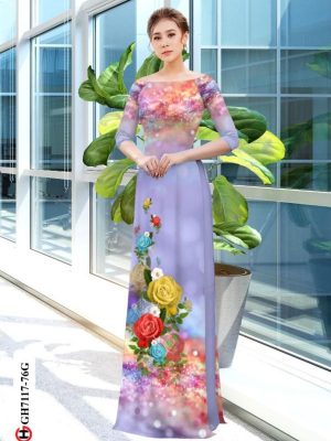 Vải áo dài hoa hồng kiểu mới AD GH7117 22 1597378540 437 Vai ao dai hoa hong kieu moi AD GH7117