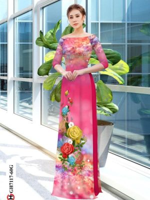 Vải áo dài hoa hồng kiểu mới AD GH7117 25 1597378540 672 Vai ao dai hoa hong kieu moi AD GH7117