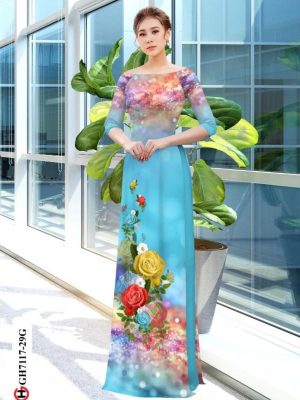Vải áo dài hoa hồng kiểu mới AD GH7117 29 1597378541 583 Vai ao dai hoa hong kieu moi AD GH7117
