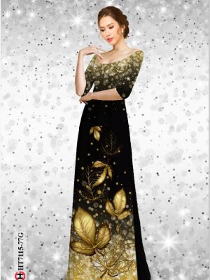 Vải áo dài in hình lá thiết kế 2020 AD HT7115 24 1597378801 101 Vai ao dai in hinh la thiet ke 2020 AD