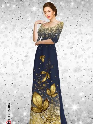 Vải áo dài in hình lá thiết kế 2020 AD HT7115 21 1597378801 306 Vai ao dai in hinh la thiet ke 2020 AD