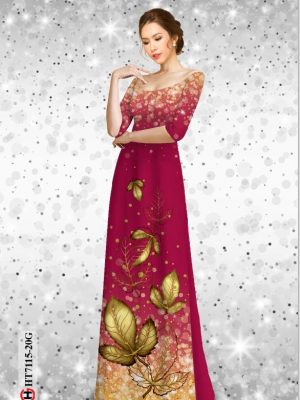 Vải áo dài in hình lá thiết kế 2020 AD HT7115 27 1597378802 523 Vai ao dai in hinh la thiet ke 2020 AD