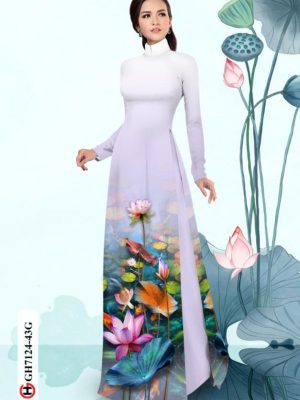 1597465148 613 Vai ao dai hoa sen thiet ke 2020 AD GH7124
