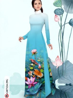 1597465149 390 Vai ao dai hoa sen thiet ke 2020 AD GH7124