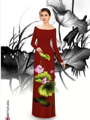 1597466074 261 Vai ao dai hoa sen thiet ke 2020 AD HT7123