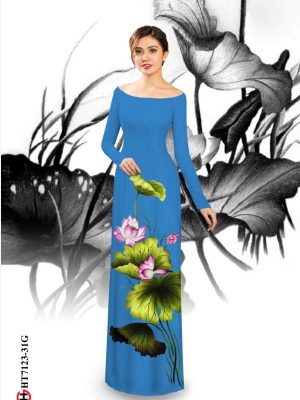 1597466074 926 Vai ao dai hoa sen thiet ke 2020 AD HT7123