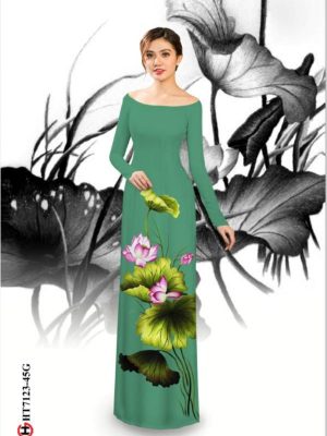 1597466074 950 Vai ao dai hoa sen thiet ke 2020 AD HT7123