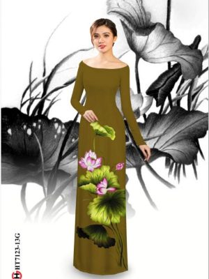 1597466075 84 Vai ao dai hoa sen thiet ke 2020 AD HT7123