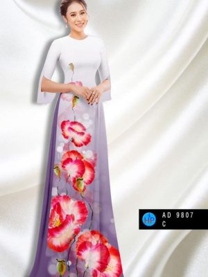 Vải áo dài hoa in 3D mới ra AD 9807 26 1597743016 63 Vai ao dai hoa in 3D moi ra AD 9807