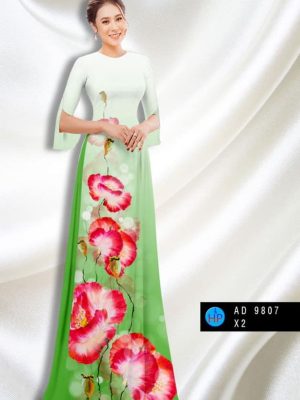 Vải áo dài hoa in 3D mới ra AD 9807 22 1597743016 928 Vai ao dai hoa in 3D moi ra AD 9807