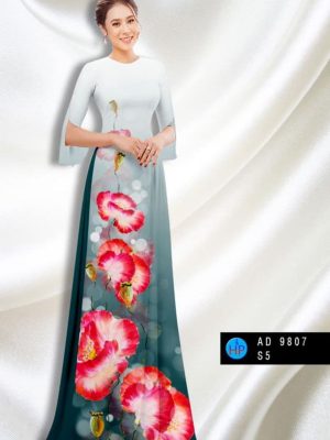 Vải áo dài hoa in 3D mới ra AD 9807 33 1597743018 388 Vai ao dai hoa in 3D moi ra AD 9807