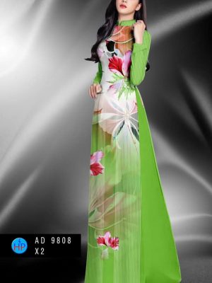 Vải áo dài hoa in 3D thiết kế 2020 AD 9808 21 1597744724 11 Vai ao dai hoa in 3D thiet ke 2020 AD
