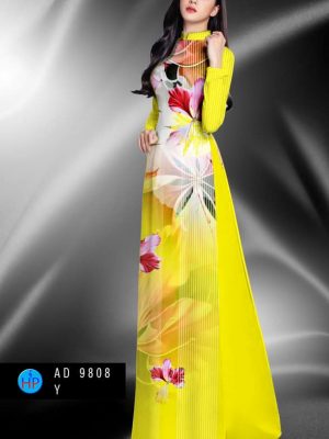 Vải áo dài hoa in 3D thiết kế 2020 AD 9808 24 1597744724 449 Vai ao dai hoa in 3D thiet ke 2020 AD