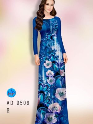 Vải áo dài hoa in 3d kiểu mới AD 9506 33 1597744933 302 Vai ao dai hoa in 3d kieu moi AD 9506