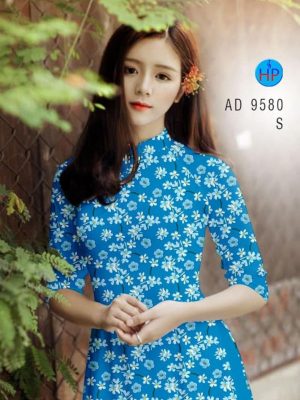 Vải áo dài hoa nhí mới ra AD 9580 25 1597745653 405 Vai ao dai hoa nhi moi ra AD 9580