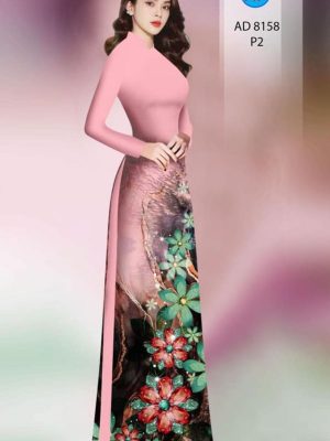 Vải áo dài hoa in 3D mới ra AD 8158 22 1597745908 647 Vai ao dai hoa in 3D moi ra AD 8158