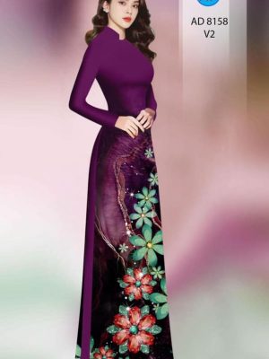 Vải áo dài hoa in 3D mới ra AD 8158 28 1597745909 296 Vai ao dai hoa in 3D moi ra AD 8158
