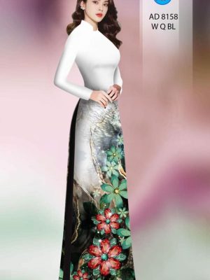 Vải áo dài hoa in 3D mới ra AD 8158 33 1597745911 326 Vai ao dai hoa in 3D moi ra AD 8158