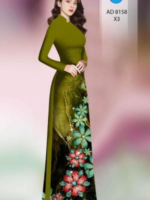 Vải áo dài hoa in 3D mới ra AD 8158 34 1597745911 573 Vai ao dai hoa in 3D moi ra AD 8158