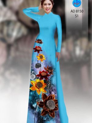 Vải áo dài hoa sen mới ra AD 8150 20 1597827707 69 Vai ao dai hoa sen moi ra AD 8150