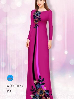 Vải áo dài hoa in 3D kiểu mới AD 20027 30 1597828285 739 Vai ao dai hoa in 3D kieu moi AD 20027