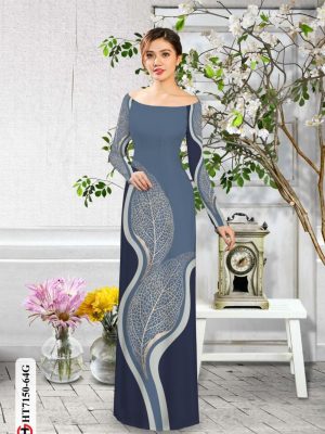 Vải áo dài hình lá thiết kế 2020 AD HT7150 23 1597996487 183 Vai ao dai hinh la thiet ke 2020 AD HT7150
