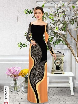 Vải áo dài hình lá thiết kế 2020 AD HT7150 25 1597996487 536 Vai ao dai hinh la thiet ke 2020 AD HT7150