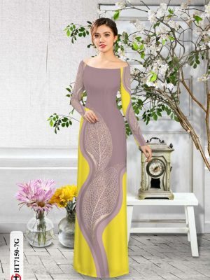 Vải áo dài hình lá thiết kế 2020 AD HT7150 31 1597996489 286 Vai ao dai hinh la thiet ke 2020 AD HT7150