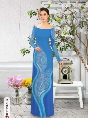 Vải áo dài hình lá thiết kế 2020 AD HT7150 30 1597996489 679 Vai ao dai hinh la thiet ke 2020 AD HT7150
