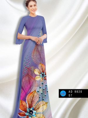 Vải áo dài hoa in 3D mới ra AD 9820 27 1597997742 370 Vai ao dai hoa in 3D moi ra AD 9820