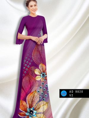 Vải áo dài hoa in 3D mới ra AD 9820 31 1597997743 383 Vai ao dai hoa in 3D moi ra AD 9820