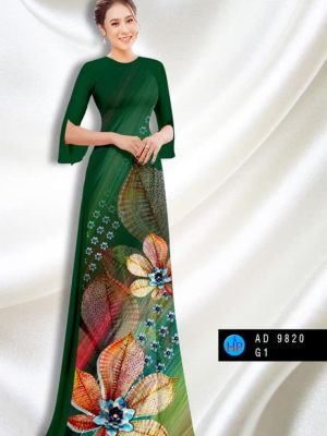 Vải áo dài hoa in 3D mới ra AD 9820 29 1597997743 470 Vai ao dai hoa in 3D moi ra AD 9820