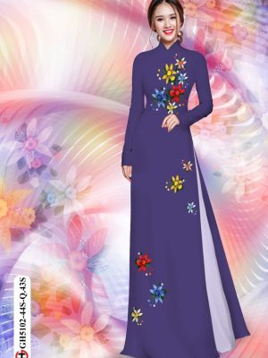 Vải áo dài hoa in 3D thiết kế 2020 AD GH5102 19 1598259259 367 Vai ao dai hoa in 3D thiet ke 2020 AD