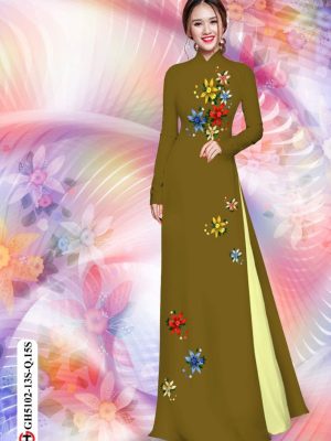 Vải áo dài hoa in 3D thiết kế 2020 AD GH5102 21 1598259259 868 Vai ao dai hoa in 3D thiet ke 2020 AD