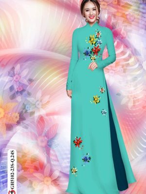 Vải áo dài hoa in 3D thiết kế 2020 AD GH5102 23 1598259260 303 Vai ao dai hoa in 3D thiet ke 2020 AD