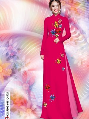Vải áo dài hoa in 3D thiết kế 2020 AD GH5102 25 1598259260 906 Vai ao dai hoa in 3D thiet ke 2020 AD