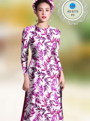 Vải áo dài hình lá mới ra AD 8173 31 1598261467 11 Vai ao dai hinh la moi ra AD 8173