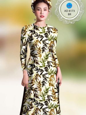 Vải áo dài hình lá mới ra AD 8173 29 1598261467 865 Vai ao dai hinh la moi ra AD 8173