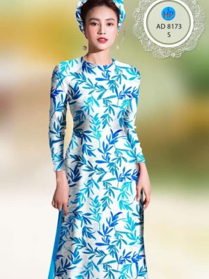 Vải áo dài hình lá mới ra AD 8173 32 1598261468 46 Vai ao dai hinh la moi ra AD 8173
