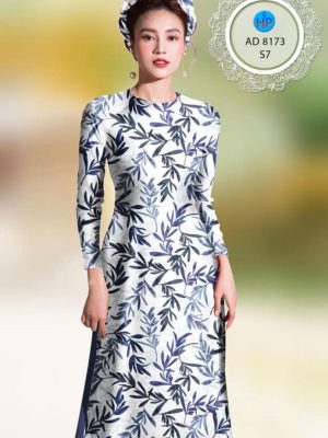 Vải áo dài hình lá mới ra AD 8173 35 1598261468 878 Vai ao dai hinh la moi ra AD 8173