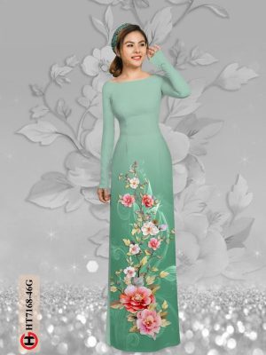 Vải áo dài hoa in 3D kiểu mới AD HT7168 36 1598327723 810 Vai ao dai hoa in 3D kieu moi AD HT7168
