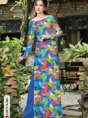Vải áo dài hoa in 3D mới ra AD GH7174 23 1598414430 240 Vai ao dai hoa in 3D moi ra AD GH7174