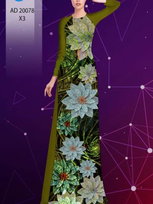 Vải áo dài hoa in 3D thiết kế 2020 AD 20078 20 1598415348 518 Vai ao dai hoa in 3D thiet ke 2020 AD