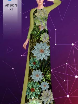 Vải áo dài hoa in 3D thiết kế 2020 AD 20078 25 1598415349 216 Vai ao dai hoa in 3D thiet ke 2020 AD