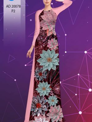 Vải áo dài hoa in 3D thiết kế 2020 AD 20078 23 1598415349 515 Vai ao dai hoa in 3D thiet ke 2020 AD