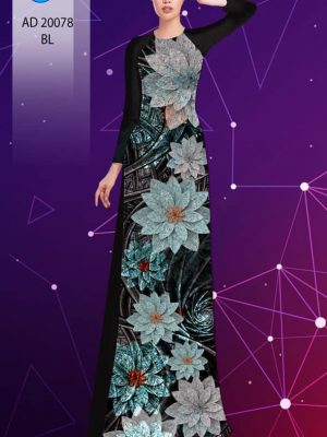 Vải áo dài hoa in 3D thiết kế 2020 AD 20078 30 1598415350 712 Vai ao dai hoa in 3D thiet ke 2020 AD