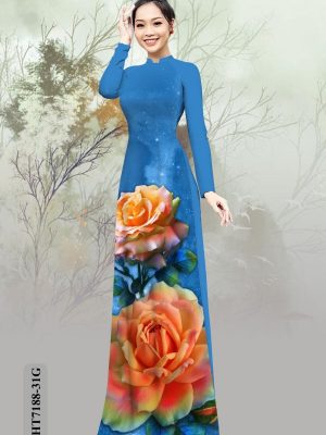 Vải áo dài hoa hồng thiết kế 2020 AD HT7188 18 1598587107 402 Vai ao dai hoa hong thiet ke 2020 AD HT7188