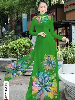 Vải áo dài hoa in 3D kiểu mới AD HT7189 23 1598587442 209 Vai ao dai hoa in 3D kieu moi AD HT7189