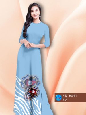 Vải áo dài hoa in 3D thiết kế 2020 AD 9841 30 1598588723 485 Vai ao dai hoa in 3D thiet ke 2020 AD